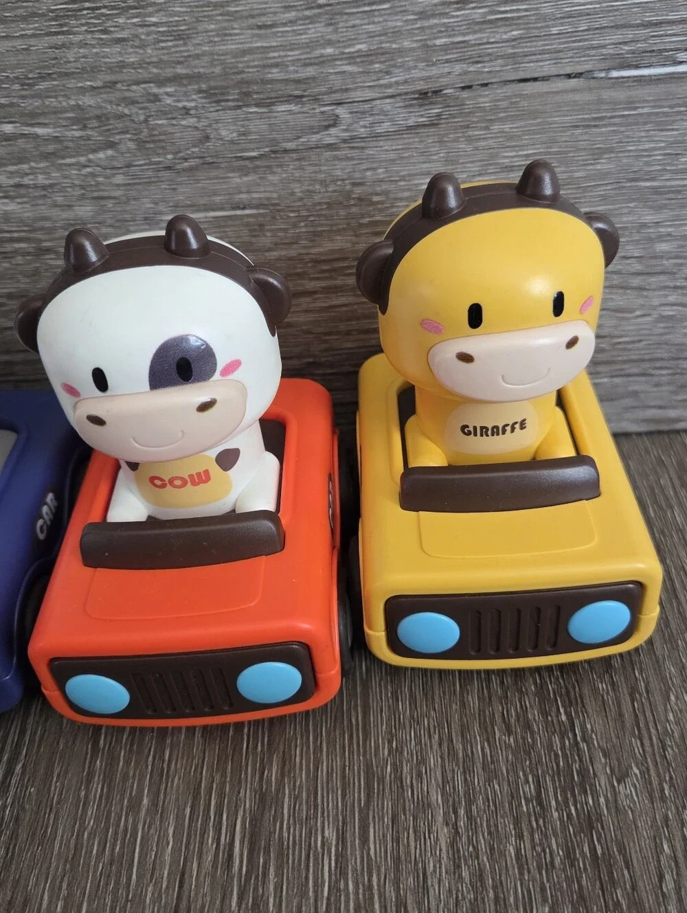 iPlay, iLearn Press & Go Animal Toy Cars (Set of 4) – Toddler Friction Vehicles
